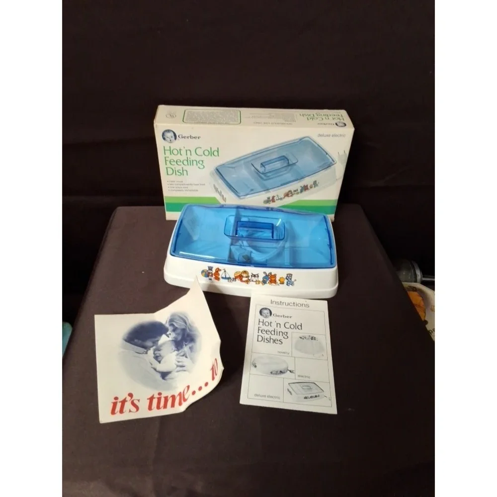 Vintage 1981 Gerber Hot And Cold Feeding Dish #4718 Never Used!!‎